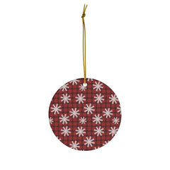 Floral Snowflake Ceramic Ornaments - Wonder Skull