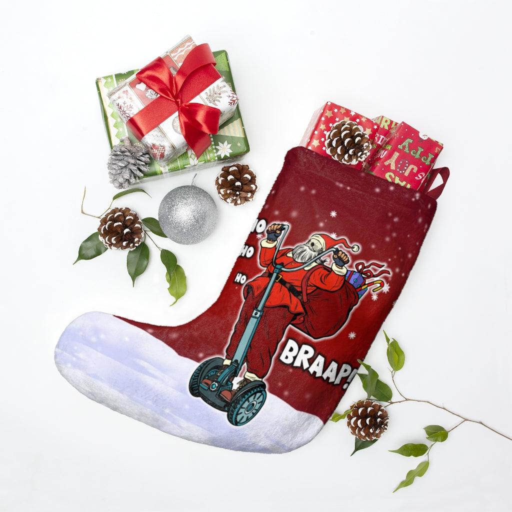 Funny Santa Claus Ho Ho Ho Christmas Stockings - Wonder Skull