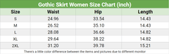 Punk Gothic High Waist Mini Skirt, Comfortable Bottom Clothes For Women - Wonder Skull