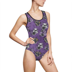 Skull And Dahlia Women's Classic One-Piece Swimsuit - Wonder Skull