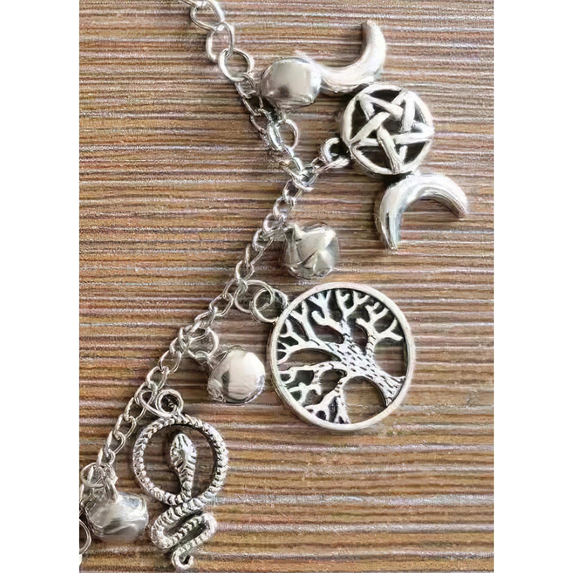 Witchy Gothic Anklet, Attractive Silver Accessories For Women - Wonder Skull
