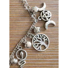 Witchy Gothic Anklet, Attractive Silver Accessories For Women - Wonder Skull