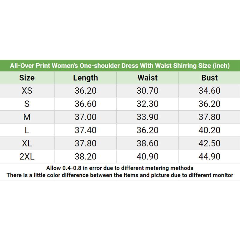 Halloween Moon Witchy All Over Print Women One Shoulder Dress With Waist Shirring, Hot Costume For Women - Wonder Skull