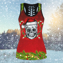 Christmas Santa Skull Combo Tanktop & Leggings - Wonder Skull