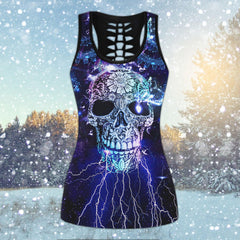 Purple Thunder Skull Combo Tanktop & Leggings - Wonder Skull