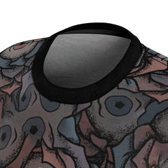 Skull Girl Caricature All Over Print T-shirt For Women - Wonder Skull