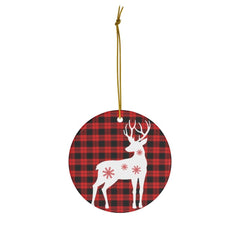 Christmas Reindeer Ceramic Ornaments - Wonder Skull