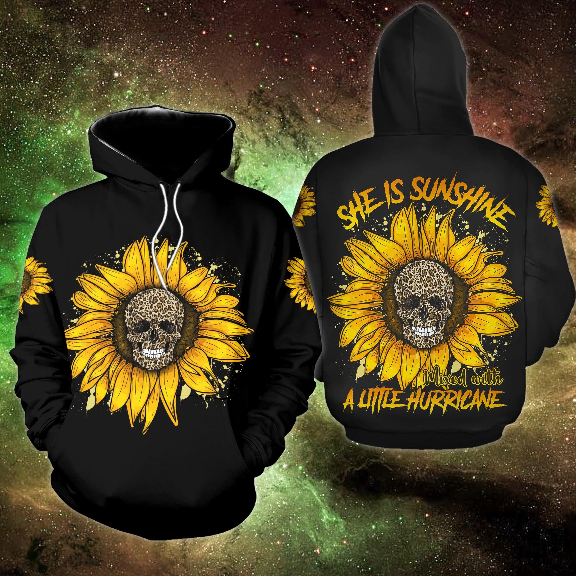 She Is Sunshine Funny Hoodie For Women - Wonder Skull