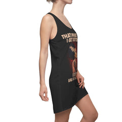 That's What I Do I Get Tatoos Women's Cut & Sew Racerback Dress - Wonder Skull