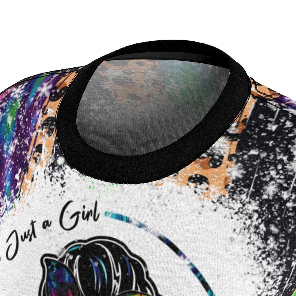 Just A Girl Who Loves Christmas All Over Print T-shirt For Women - Wonder Skull