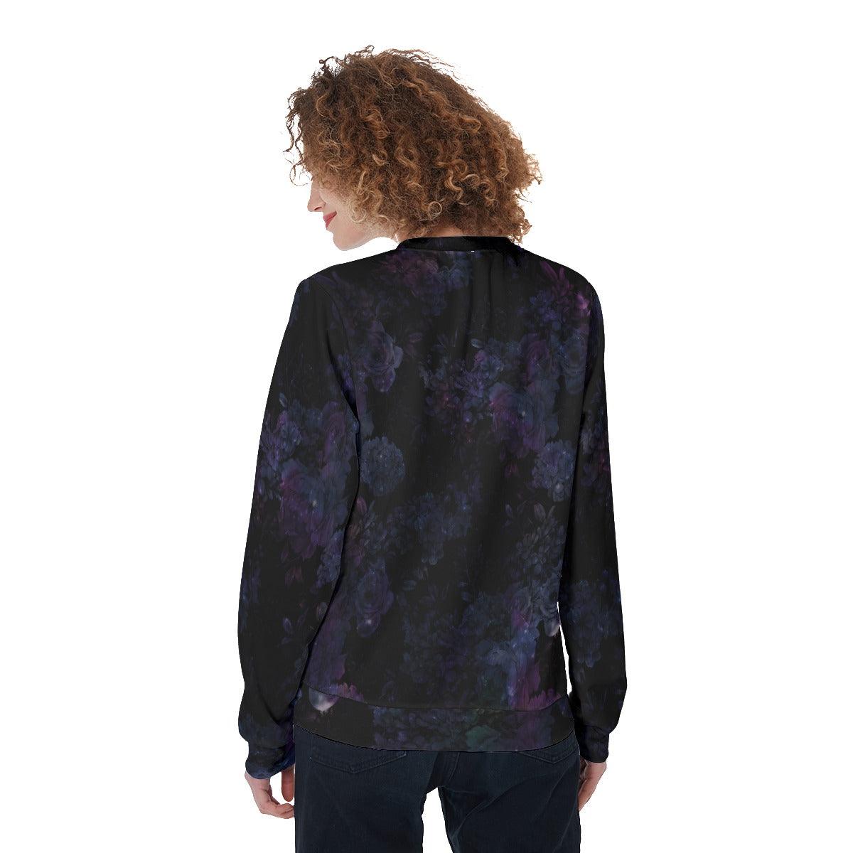 Colorful Skull With Butterfly Heavy Fleece Sweatshirt - Wonder Skull