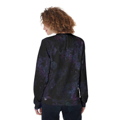 Colorful Skull With Butterfly Heavy Fleece Sweatshirt - Wonder Skull