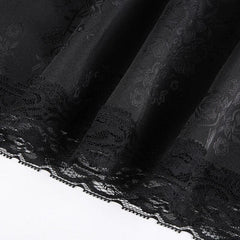 Goth Aesthetic Mini Dress, V Neck Sexy Bottom For Women - Wonder Skull