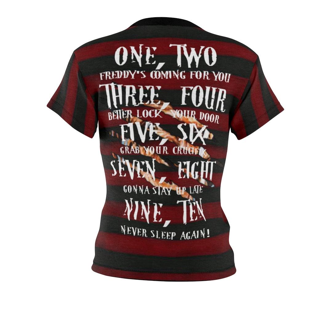 Scary Halloween All Over Print T-shirt For Women - Wonder Skull