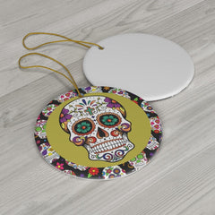 Funny Sugar Skull Ceramic Ornaments - Wonder Skull