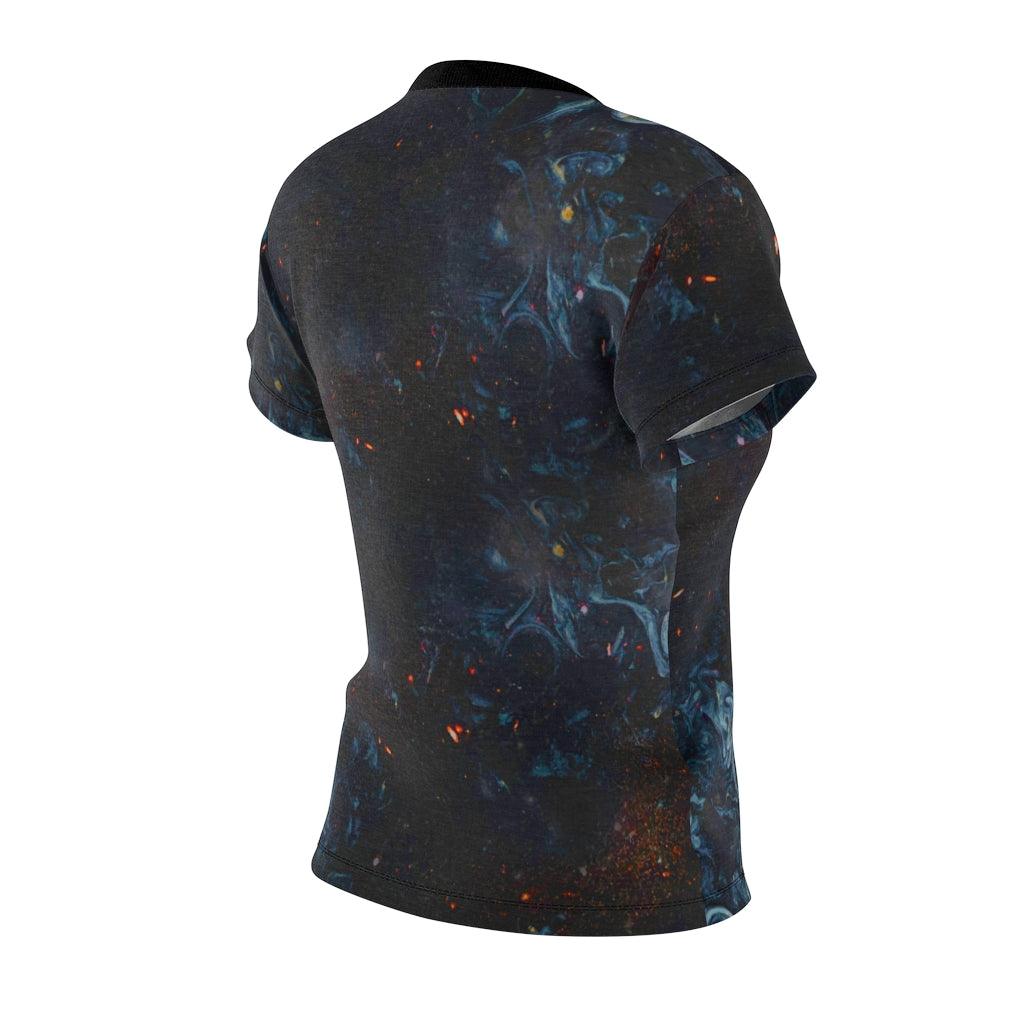 Blue Skull With Hand All Over Print T-shirt For Women - Wonder Skull