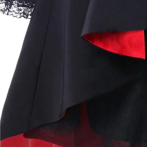 Gothic Asymmetrical Coat, Warmest Long Sleeve Outwear For Women - Wonder Skull