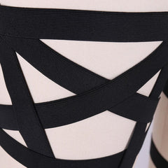Pentagram Gothic Garter Belt Body Harness, Sexy Wedding Rave Bondage Stocking For Women - Wonder Skull