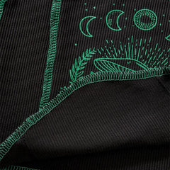 Gothic Moon Graphic Crop Top, Cute Sleeveless Casual Tank Top For Women - Wonder Skull