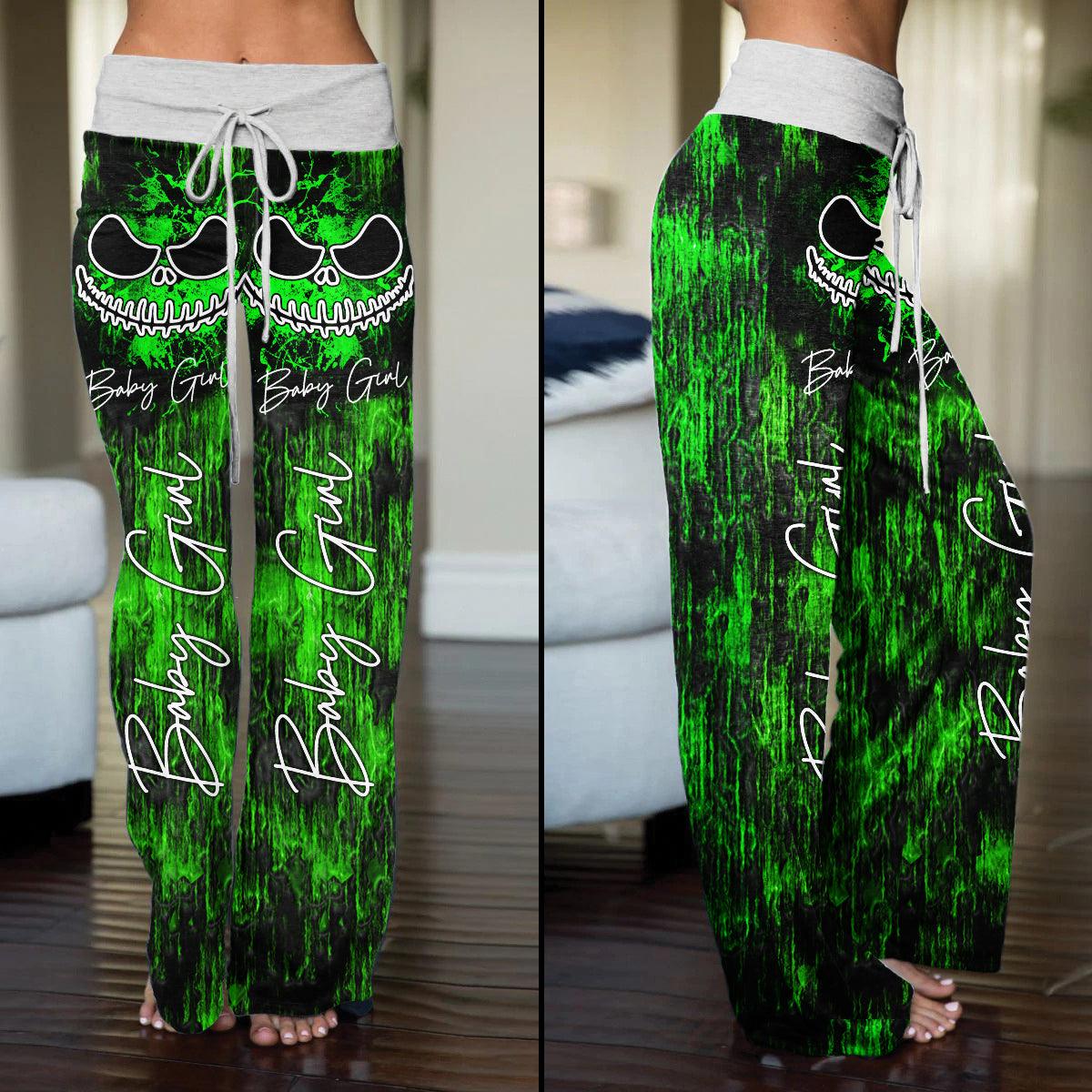 Horror Green Nightmare High-waisted Wide Leg Pants - Wonder Skull
