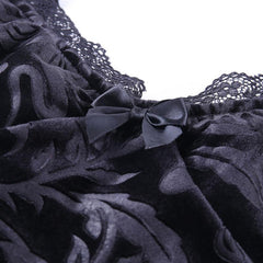 Gothic Floral Skull Lace Girdle Skirt, Charming Sleeveless Dress For Women - Wonder Skull