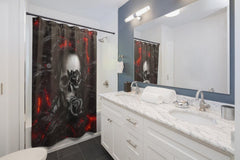Gothic Skull Lava Shower Curtains - Wonder Skull