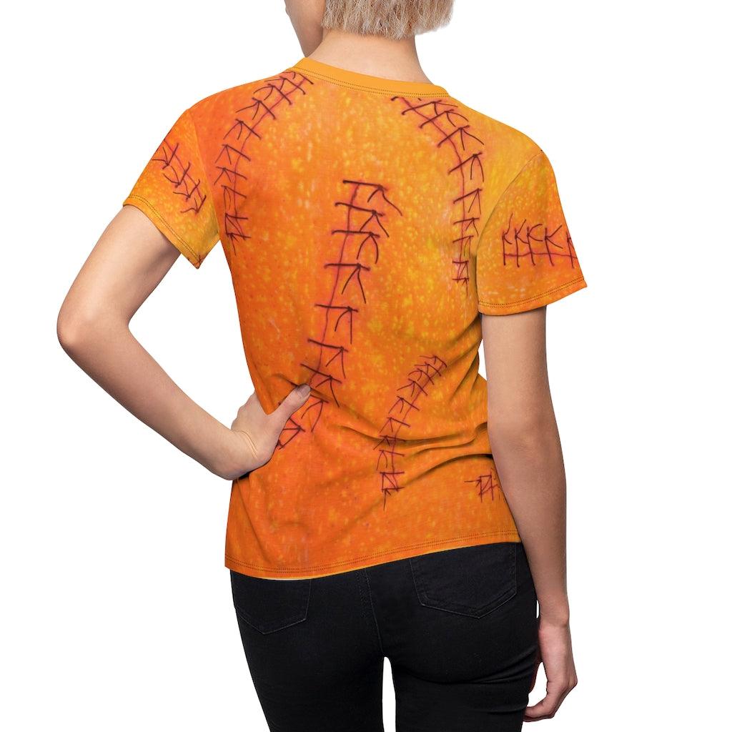 Halloween Pumpkin All Over Print T-shirt For Women - Wonder Skull