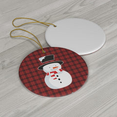 Snowman Floral Ceramic Ornaments - Wonder Skull