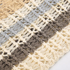 Retro Hollow Out Casual Crop Top, Beautiful Knitted Long Sleeve For Women - Wonder Skull