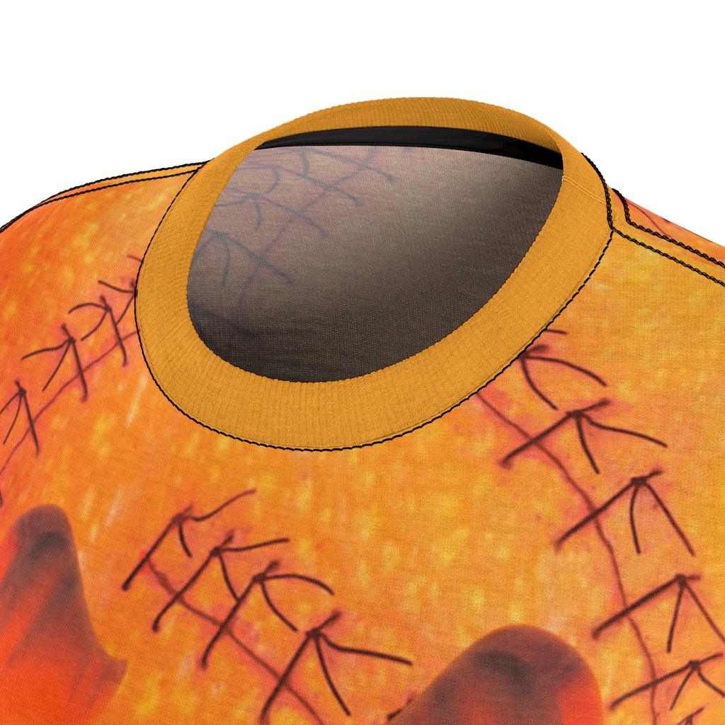 Halloween Pumpkin All Over Print T-shirt For Women - Wonder Skull