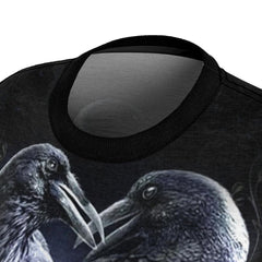 Raven Heart All Over Print T-shirt For Women - Wonder Skull