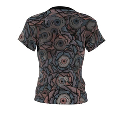 Skull Girl Caricature All Over Print T-shirt For Women - Wonder Skull