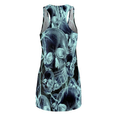 Smoke Skulls Women's Cut & Sew Racerback Dress - Wonder Skull