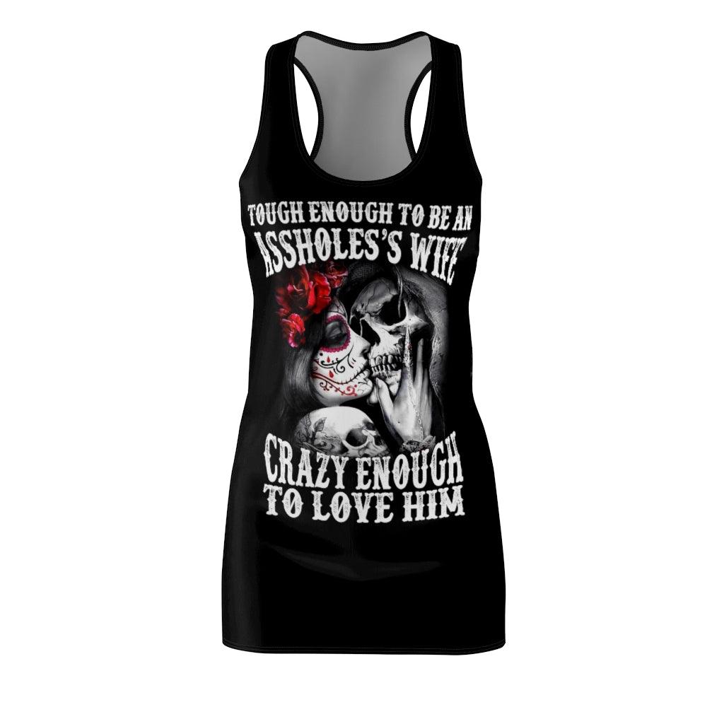 To Be An Assholes's Women's Cut & Sew Racerback Dress - Wonder Skull