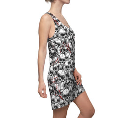 Skull Women's Cut & Sew Racerback Dress - Wonder Skull
