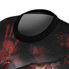 Creepy Halloween All Over Print T-shirt For Women - Wonder Skull