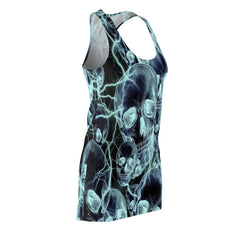 Smoke Skulls Women's Cut & Sew Racerback Dress - Wonder Skull