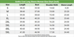 Gothic Asymmetrical Coat, Warmest Long Sleeve Outwear For Women - Wonder Skull