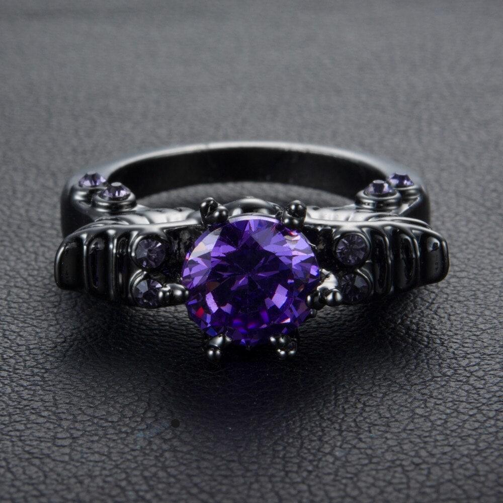 Silver Gothic Punk Skull Ring Jewelry - Wonder Skull