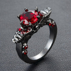 Silver Gothic Punk Skull Ring Jewelry - Wonder Skull