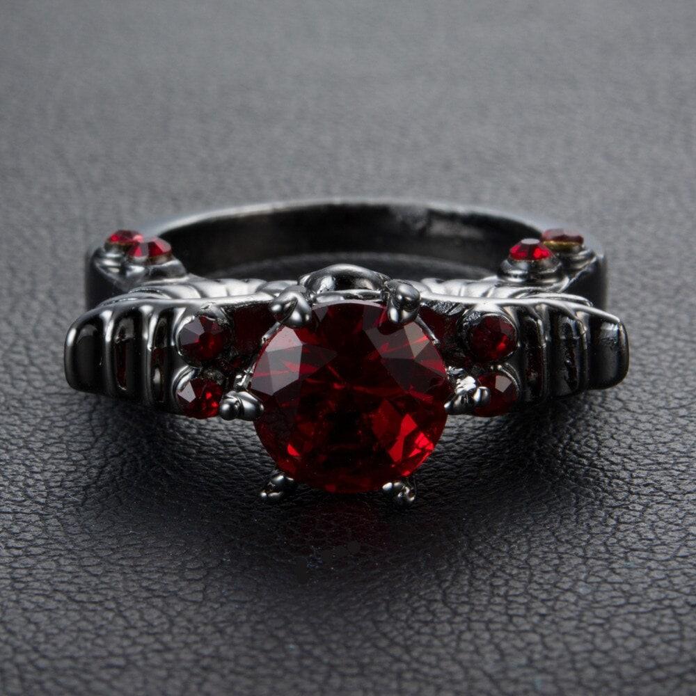 Silver Gothic Punk Skull Ring Jewelry - Wonder Skull