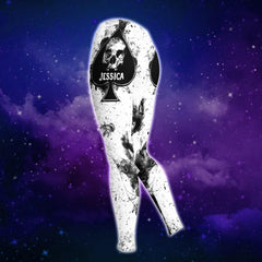 Customized Gothic Skull Spades Combo Hoodie and Leggings - Wonder Skull