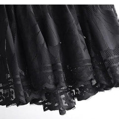 Floral Lace Long Skirt, Elegant High Waist Bottom Wear For Women - Wonder Skull