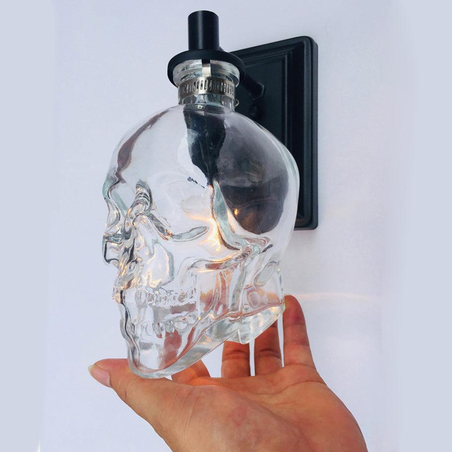 Gothic Skull Bottle Wall Lamp, Cool Halloween Light Head Home Decor - Wonder Skull