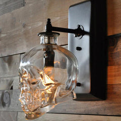 Gothic Skull Bottle Wall Lamp, Cool Halloween Light Head Home Decor - Wonder Skull