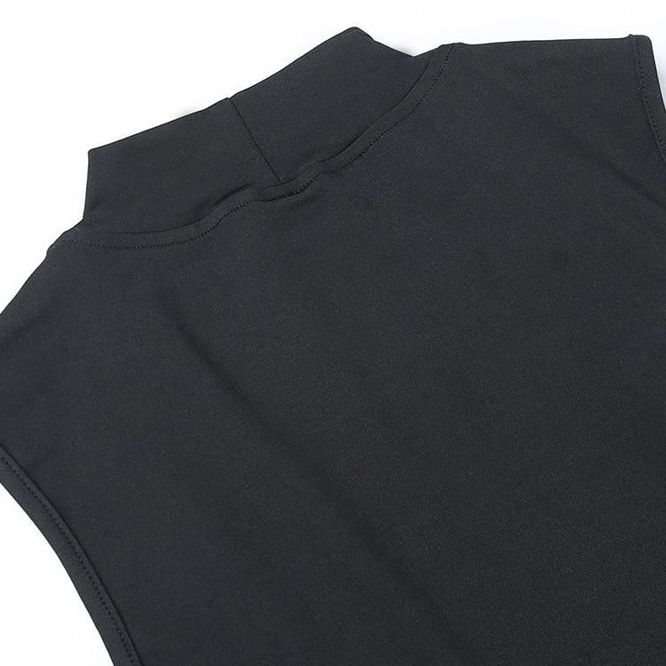 Gothic Tank Tops Skirt Set, Elegant 2 Piece Partywear For Women - Wonder Skull