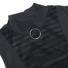 Gothic Tank Tops Skirt Set, Elegant 2 Piece Partywear For Women - Wonder Skull