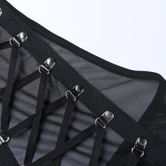 Grunge Gothic Top And Bottom, Hottest Three Items Clothes For Women - Wonder Skull