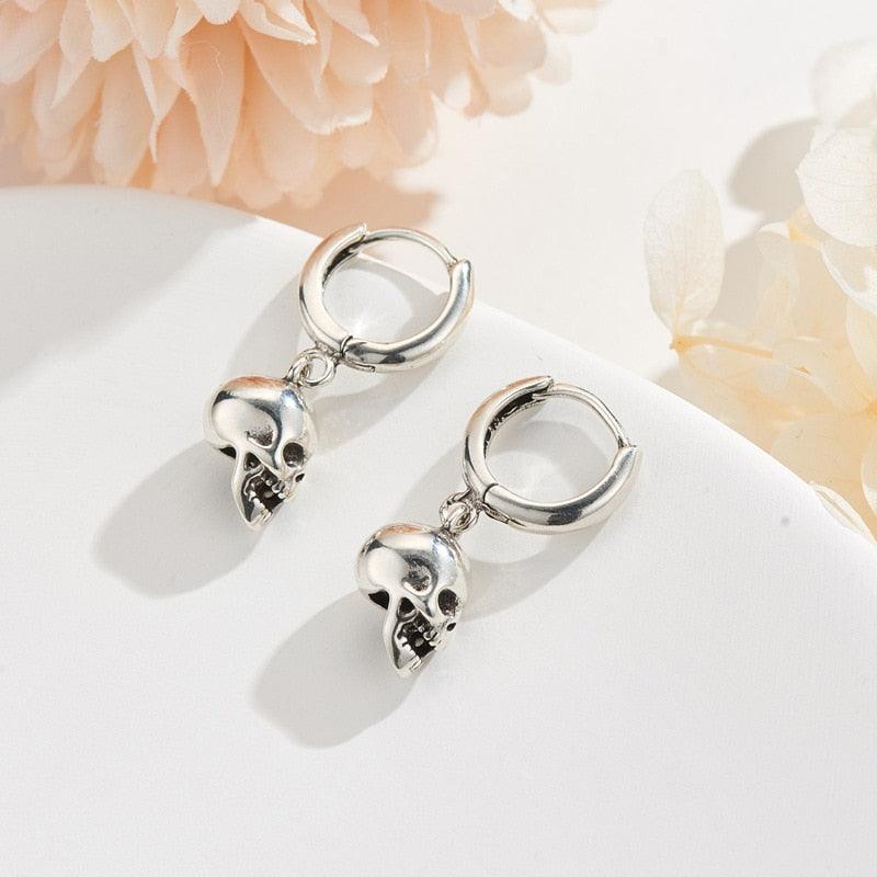 Sterling Silver Earrings Skull, Best-selling Skull Stud Earrings For Women - Wonder Skull