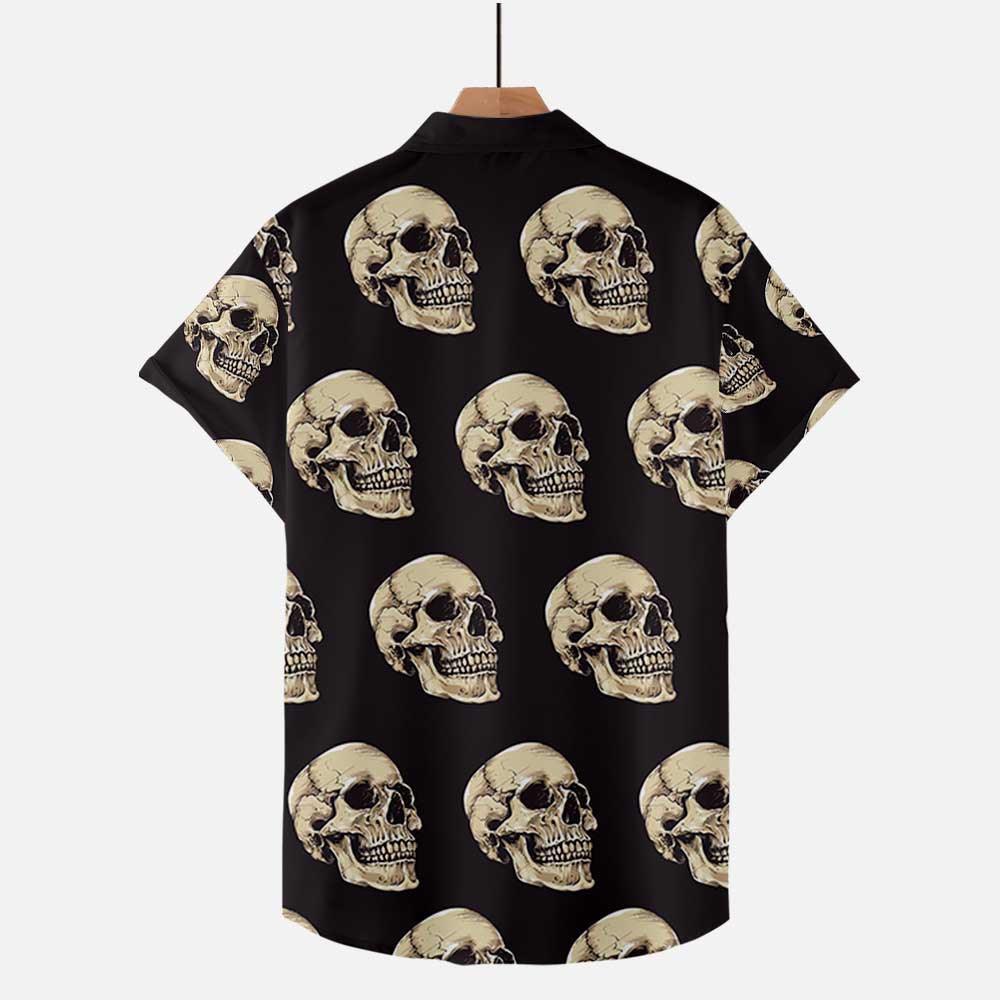 Skull Smiles Hawaiian Shirts For Men, Best-Selling Aloha Shirt - Wonder Skull